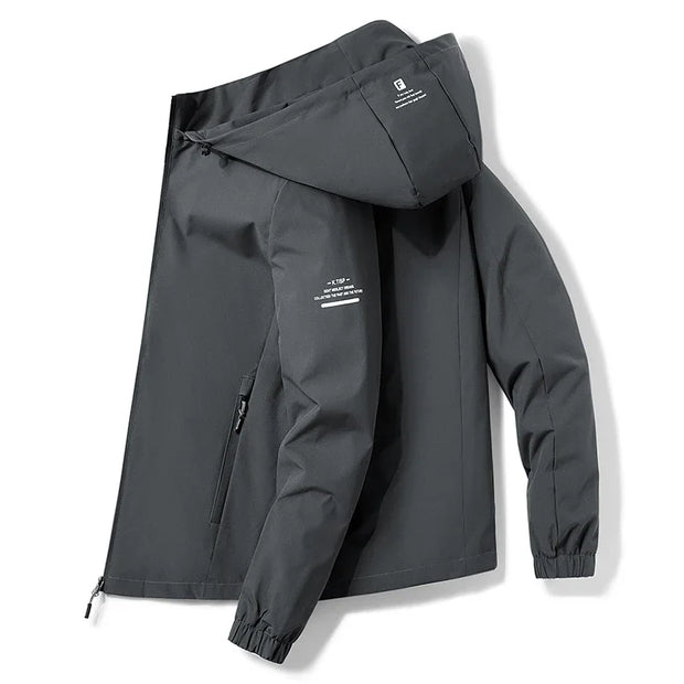 Hooded Jacket for Men 2024 Bomber Jacket Men's Windbreakers Zipper Coats Spring Autumn Casual Cargo Jacket Men Fashion Outerwear