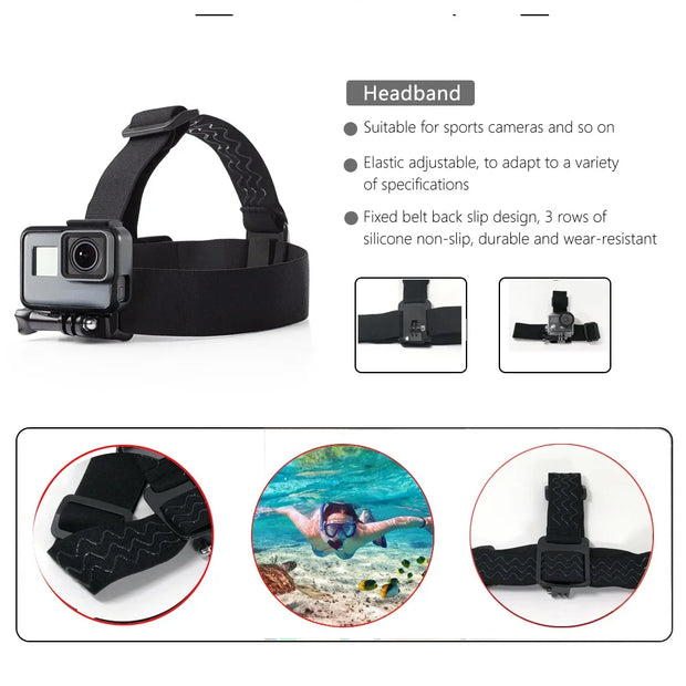 Gopro Hero Chest head Mount tripod