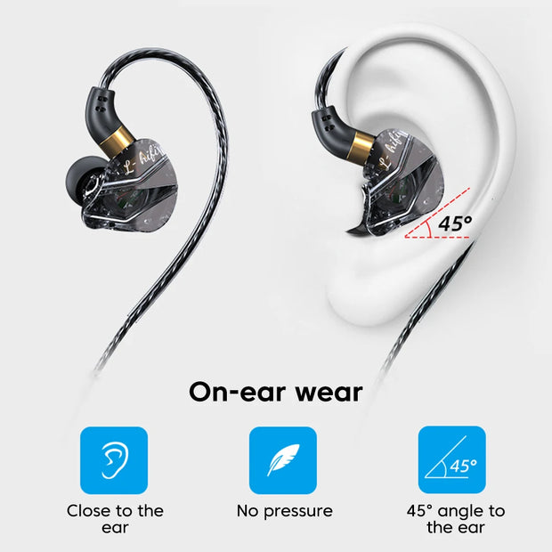 OLAF 3.5mm Jack Type C Plug Wired Headphones