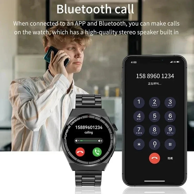 New HD Screen Bluetooth Call GPS Tracker Watch
