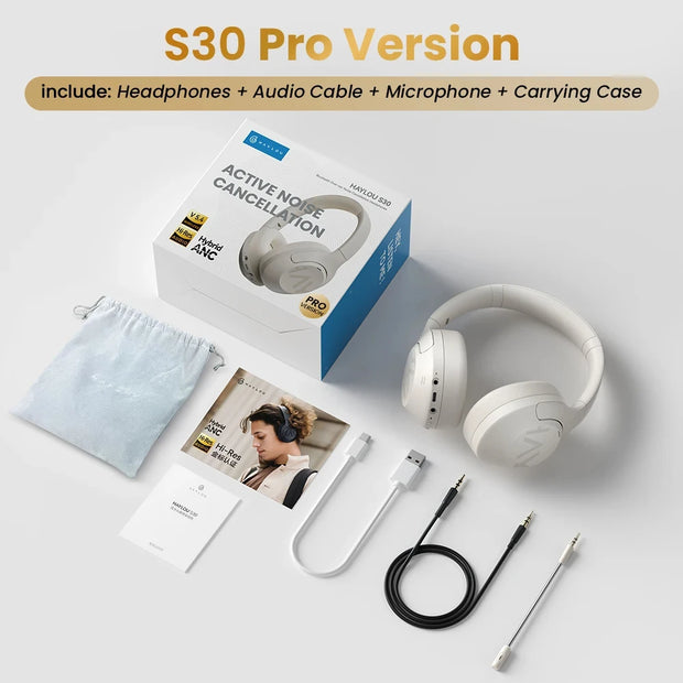HAYLOU S30 Wireless Bluetooth 5.4 Headphones