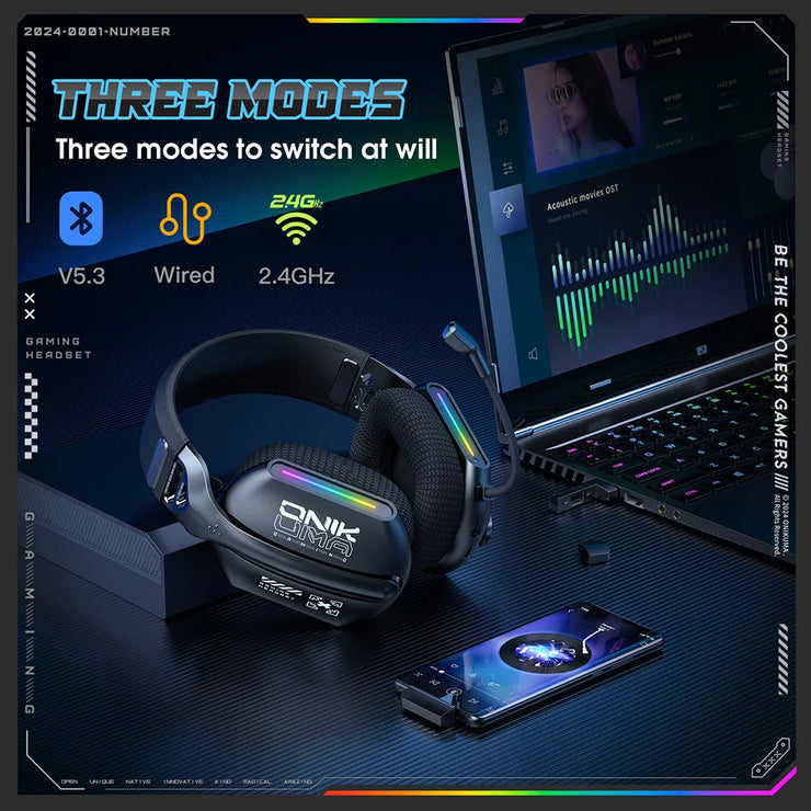 ONIKUMA Wireless Gaming Headset