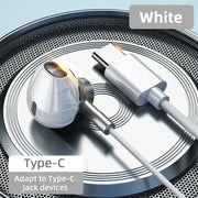 HiFi Bass Stereo Volume Control Mic 3.5mm Wired Earbuds