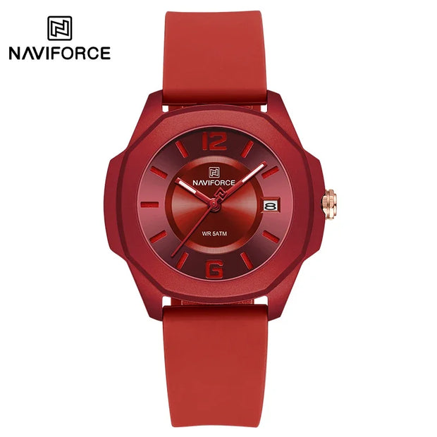 NAVIFORCE NF7107 Quartz Calendar Waterproof and Shockproof Watches for Women Clocks