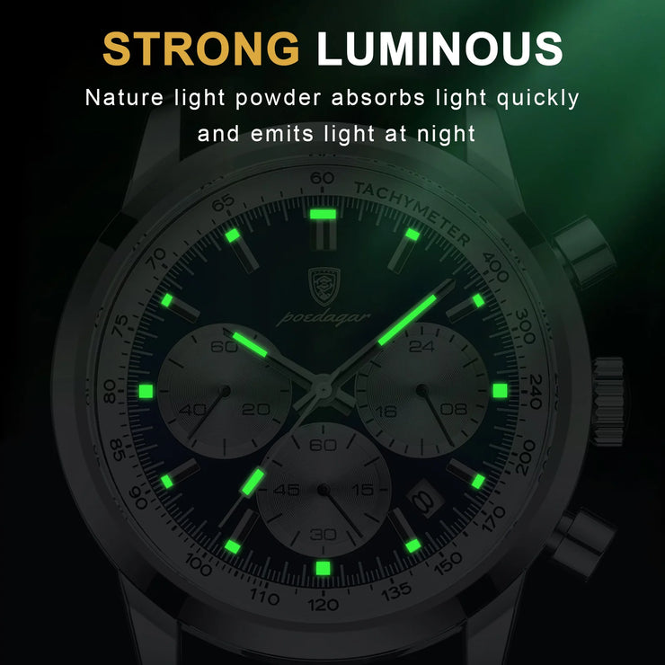 High Quality Waterproof Chronograph Luminous Wristwatch