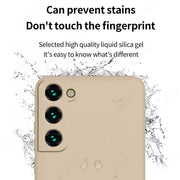 Samsung Galaxy S24 S23 S22 S25 Ultra S24 FE A56 A55 A53 A54 A16 A35 5G S25 Edge Shockproof Liquid Silicone Phone Cover