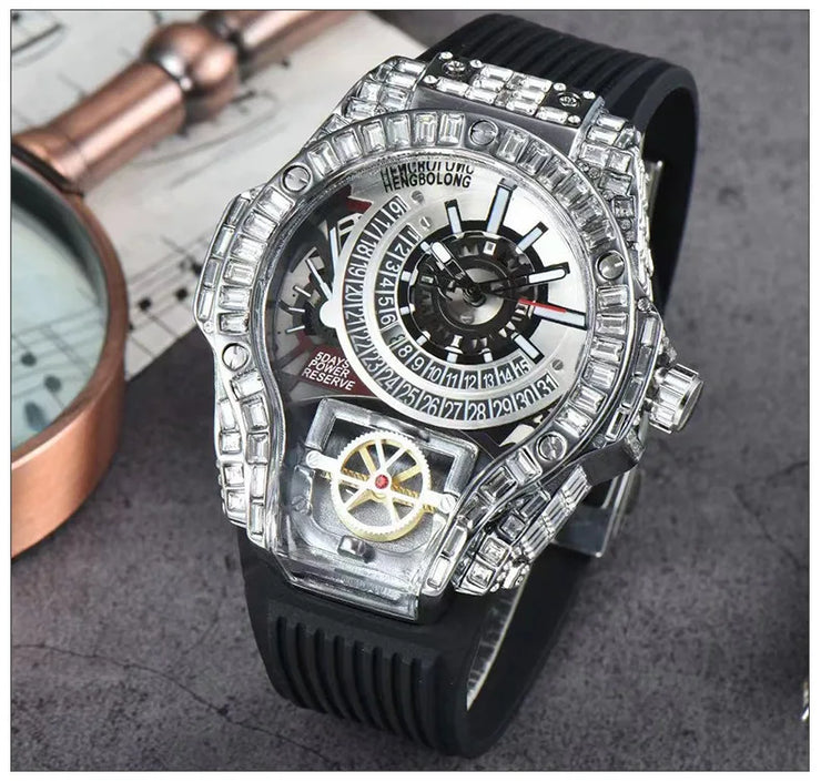 2025 New, Quartz Watch, Square Watch Fashion Business Large Dial Men's Watch