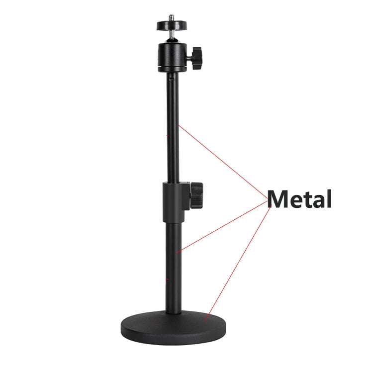 Desktop Webcam Support Stand Metal Desk Tripod