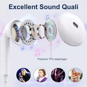 New Comfortable stereo wired headphones