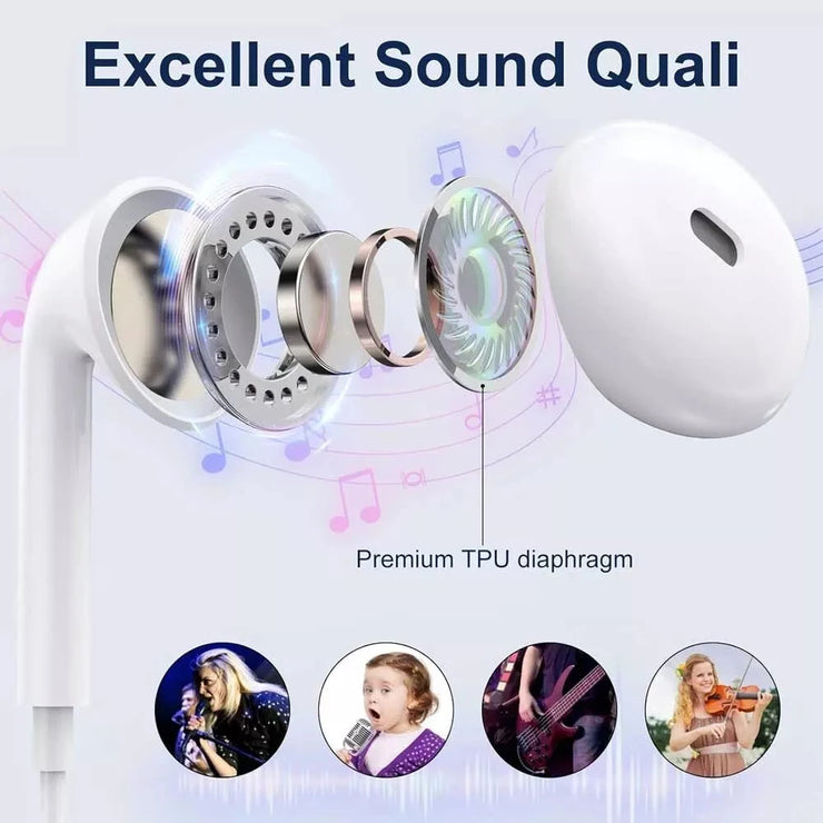 New Comfortable stereo wired headphones