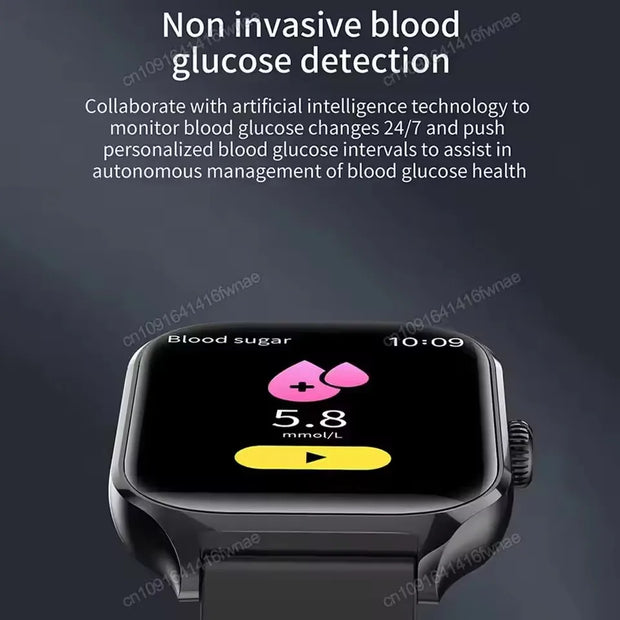 New 1.77 Full Touch Screen Sports Fitness Watch
