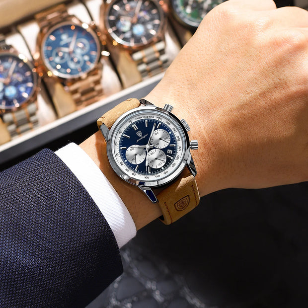 High Quality Waterproof Chronograph Luminous Wristwatch