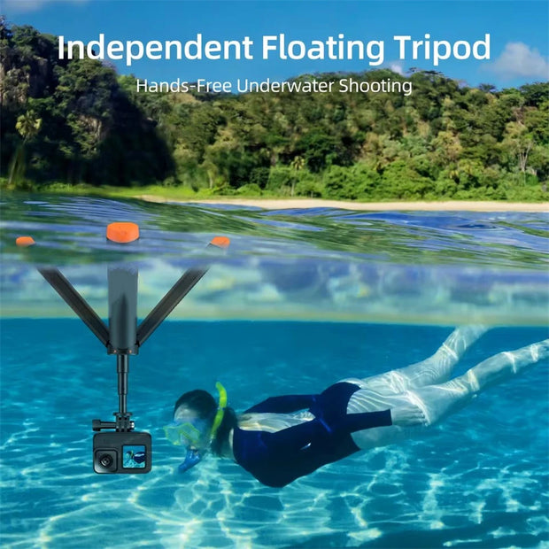 New buoyancy pole extendable selfie stick tripod