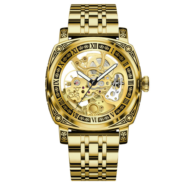 Authentic Brand Carved Watches Fully Automatic men watches Hollowed Fashion Mechanical Watches luxury MAN WATCH Reloj Hombre