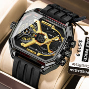 New Electronic Rectangle Silicone Strap Quartz Watches