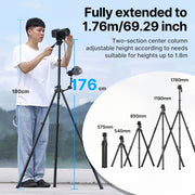 Ulanzi MT-65 1.76M Bluetooth Remote Control Tripod