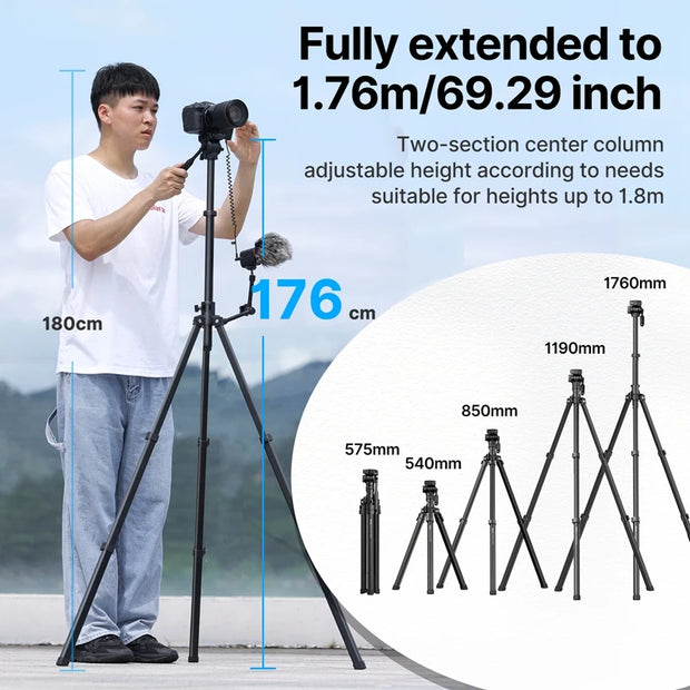 Ulanzi MT-65 1.76M Bluetooth Remote Control Tripod