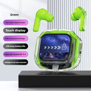Wireless Bluetooth-compatible Earphones Intelligent Touch Color LCD Screen TWS Earbuds HIFI Noise Reduction Stereo Earphones