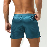 Men's Sleep Bottoms Sexy Pajamas Shorts Soft Silky Loose Boxers Shorts Underwear Men Home Lounge Arrow Panties Men Sleepwear