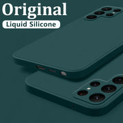 Samsung Galaxy S24 S23 S22 S25 Ultra S24 FE A56 A55 A53 A54 A16 A35 5G S25 Edge Shockproof Liquid Silicone Phone Cover