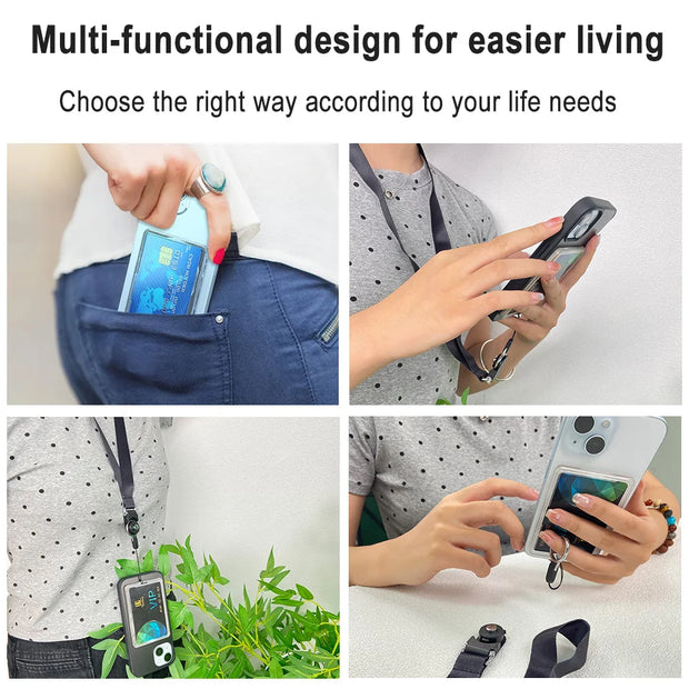 New Transparent Magnetic Wallet Case