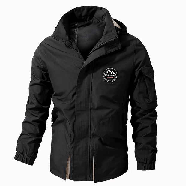 Men Outdoor Jacket New Spring Autumn Hooded Waterproof Casual Jacket Coat Men Tactics Military Jacket Men Plus Size M-8XL