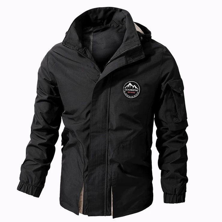 Men Outdoor Jacket New Spring Autumn Hooded Waterproof Casual Jacket Coat Men Tactics Military Jacket Men Plus Size M-8XL