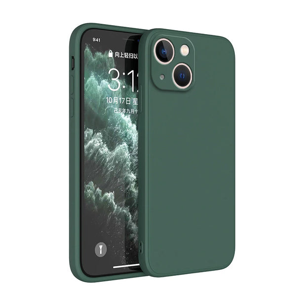 New  Square Liquid Silicone Phone Case