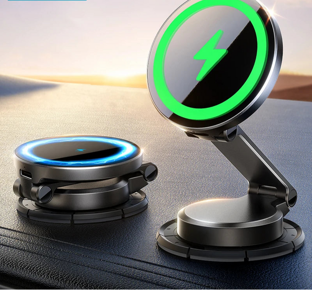 360° Rotation Foldable Phone Holder Fast Car Charger