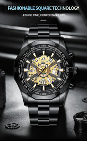BINBONG Business Men's Watches Waterproof Calendar Luminous Fashion Quartz Watch For Man Stainless Steel Male Clock Reloj Hombre