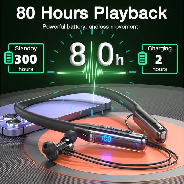 EARDECO 80 Hours Endurance Bluetooth Headphone