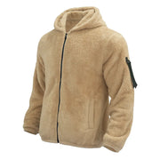 2025 Men's Casual Double-sided Plush Warm Jacket Autumn Winter Thick Wool Coats Solid Hooded Fleece Hoodies Loose Men Clothing