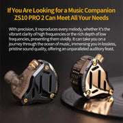 KZ ZS10 Pro 2 in Ear Metal Earphone