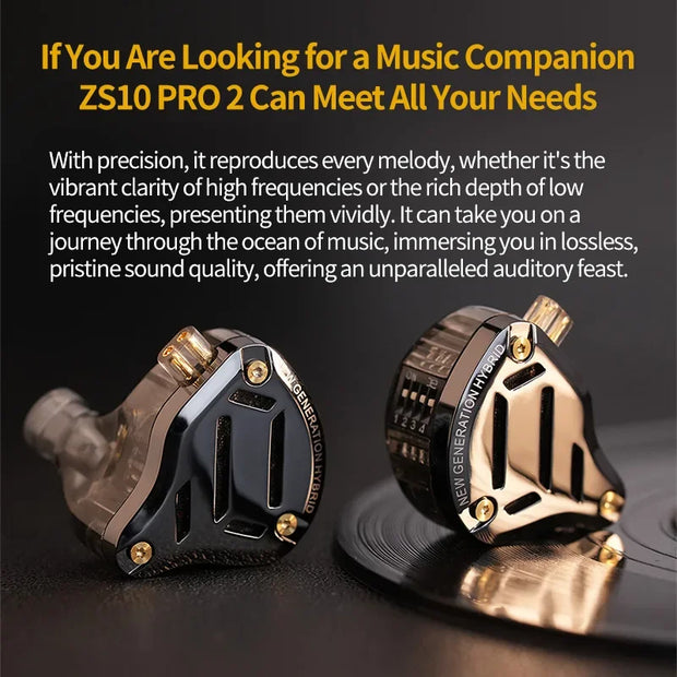 KZ ZS10 Pro 2 in Ear Metal Earphone