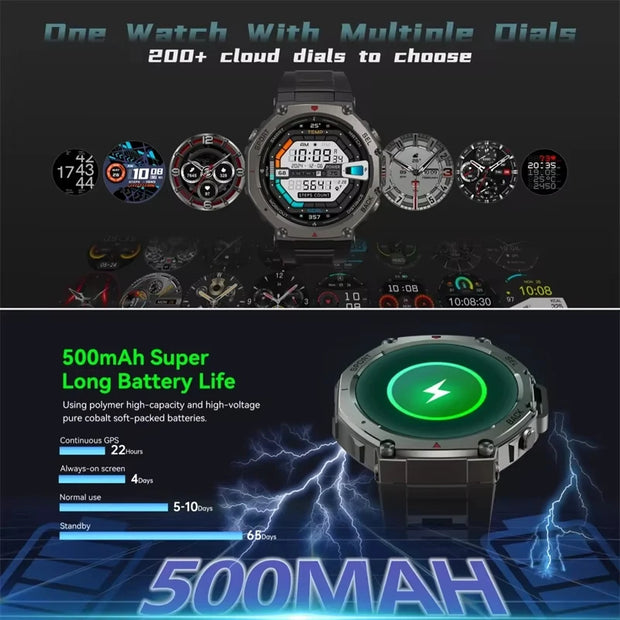 New T-Rex 3 Built-in GPS Smartwatch