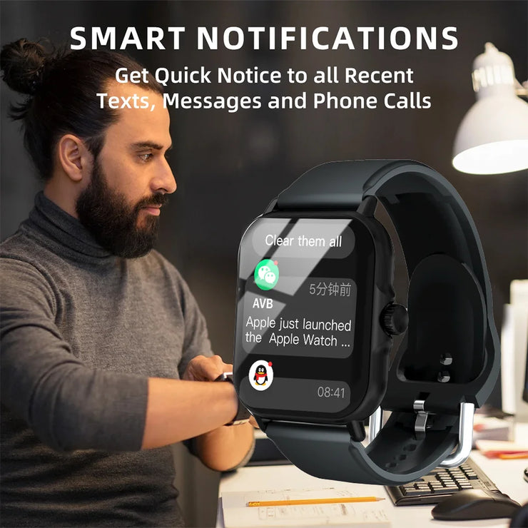 Men Bluetooth Talk Digital Smart Watch