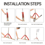 New C-Stand Bracket Stainless Steel Tripod