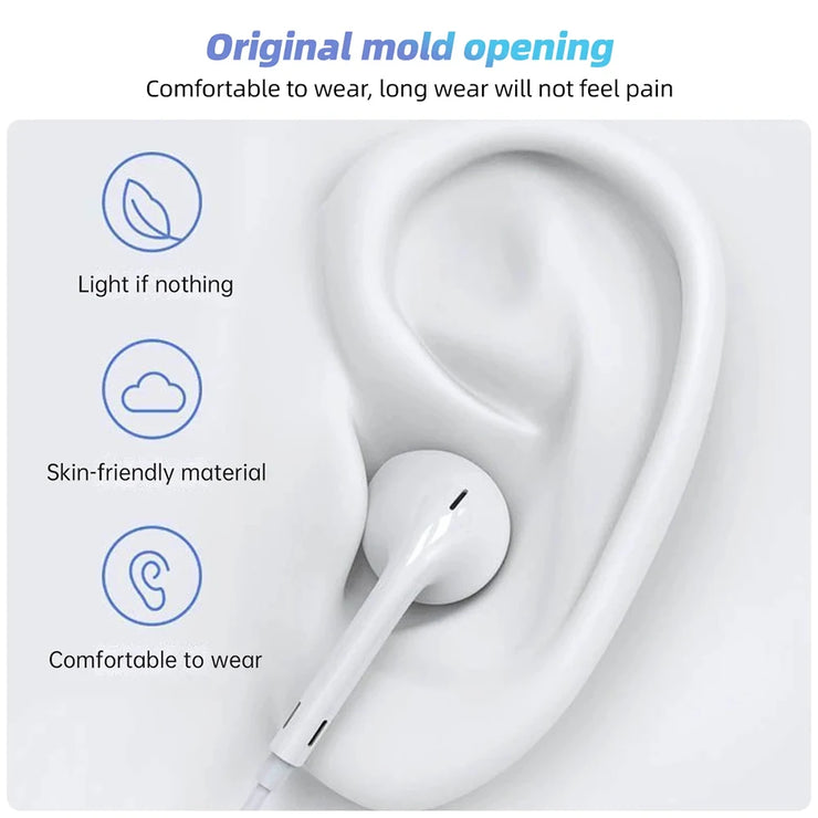 New Comfortable stereo wired headphones