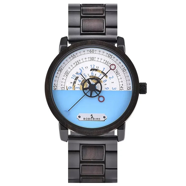 Men Watch BOBO BIRD 2022 New Top Automatic Mechanical Watch Logo Custom Wooden Creative Wristwatch Cool Gifts Box reloj hombre