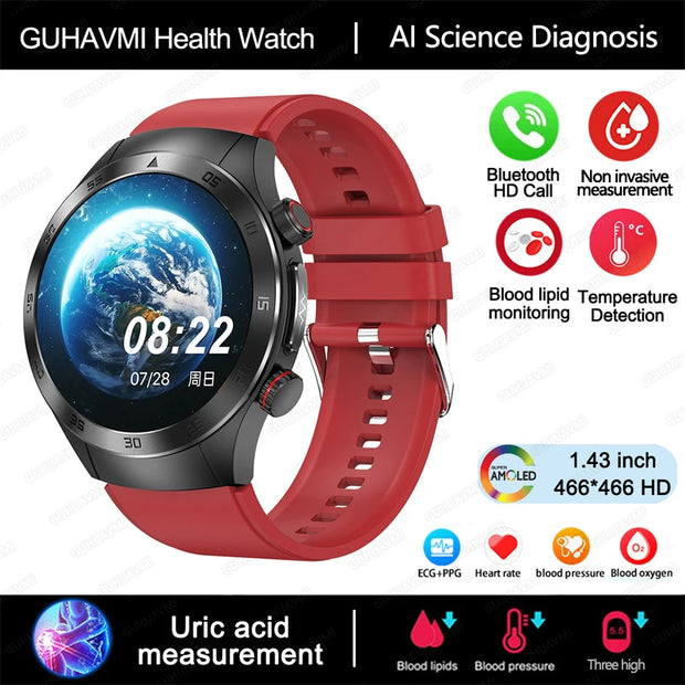 2025 New Laser Therapy ECG+PPG Smartwatch