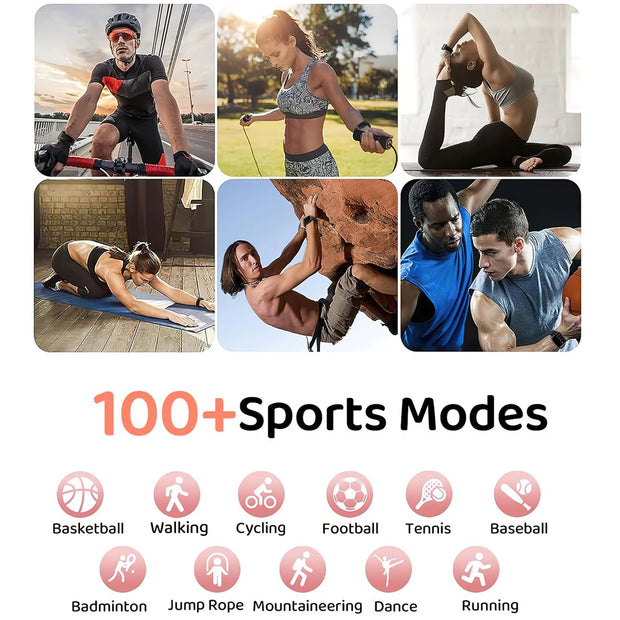 Men's Bluetooth Talk Fitness Tracker Sports Watches