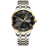 Men Waterproof Luminous Week Date Sports Wristwatch