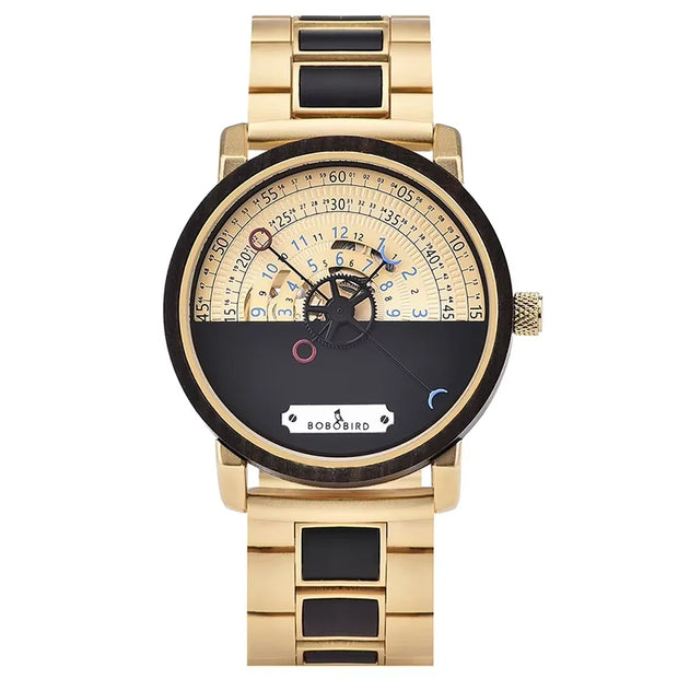 Men Watch BOBO BIRD 2022 New Top Automatic Mechanical Watch Logo Custom Wooden Creative Wristwatch Cool Gifts Box reloj hombre