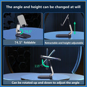New Foldable ABS Desktop Mobile Phone Stand