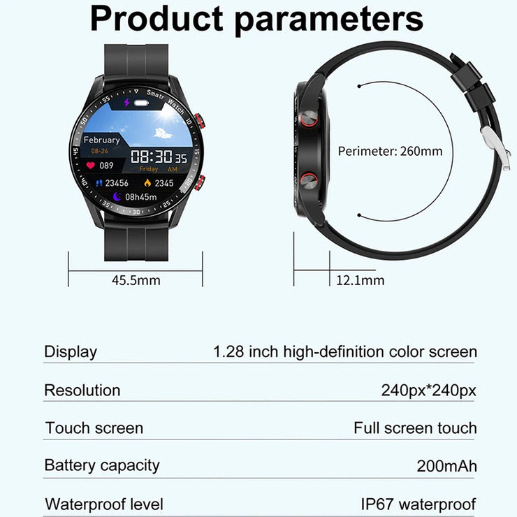 HW20 ECG+PPG Bluetooth Call Smart Watch