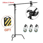 2.6M/8.5FT Stainless Steel Century Foldable Light Stand Tripod
