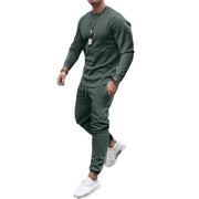 Men's Sets Casual Tracksuit Men Long Sleeve O-Neck T Shirts+Sport Long Pants Suit Casual Men Clothing Mens Joggers Sets Summer