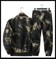 Men Clothing Two Pieces Set 2023 Training Two-piece Sweat-shirt Cargo Pants Man Apparel Heavy Jackets Labor Work Camouflage Suit
