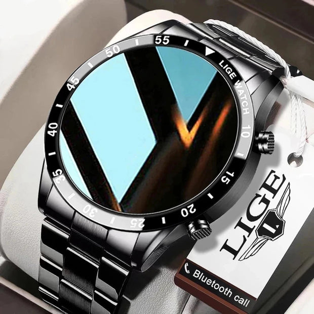 Men Bluetooth Call Steel Band Waterproof Sports Fitness Watch