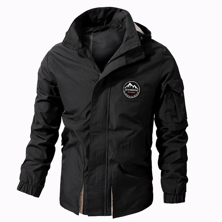 Men Outdoor Jacket New Spring Autumn Hooded Waterproof Casual Jacket Coat Men Tactics Military Jacket Men Plus Size M-8XL
